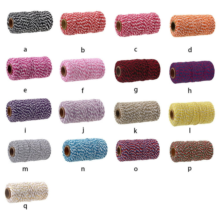 TureClos 2mm Sewing Thread Sock Clothes Scarf Knitting Weaving Cotton Line  Spool 100 Meter Sewing Accessory 