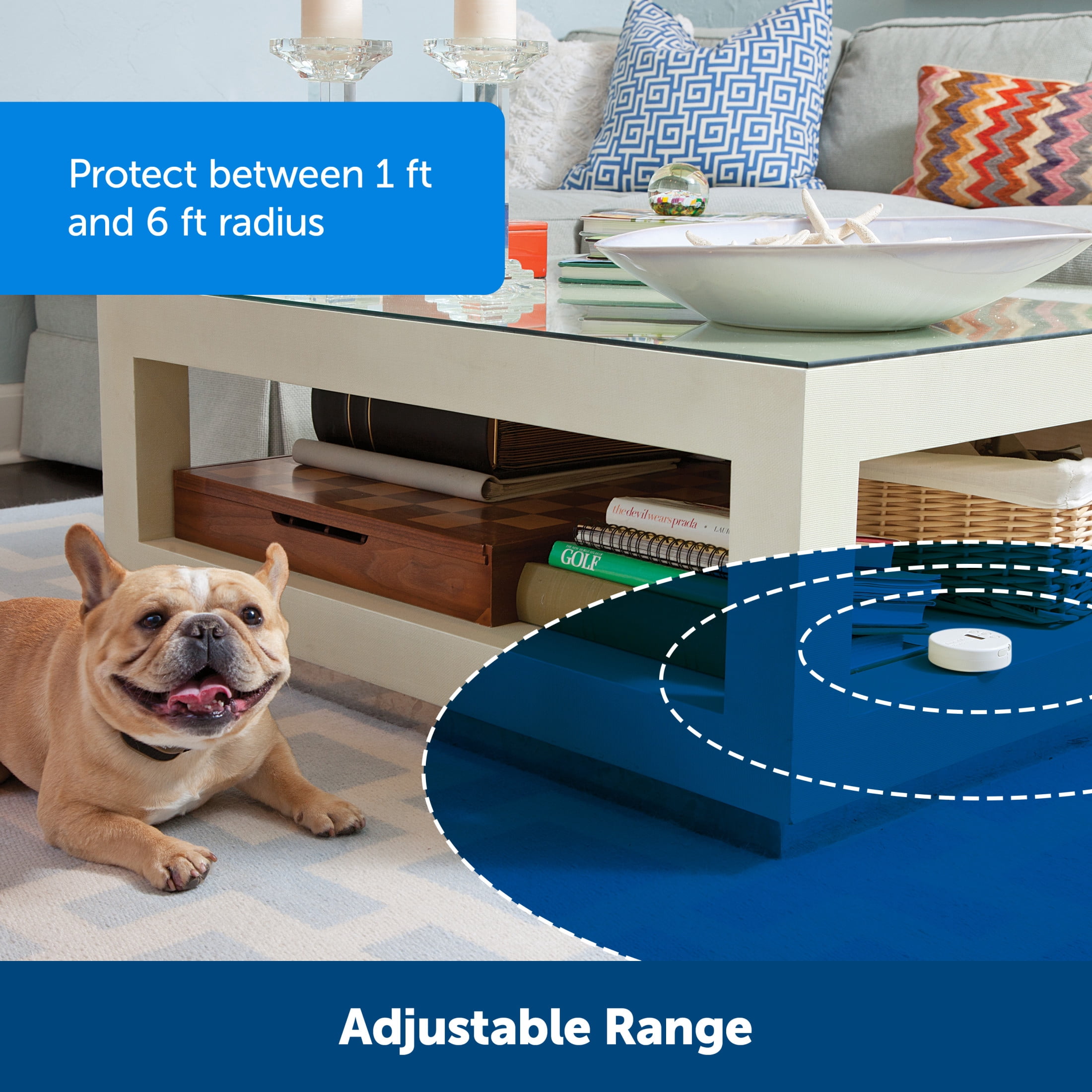 PetSafe Pawz Away Mini Pet Barrier for Cats and Dogs, Adjustable, Waterproof