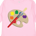 thumbnail image 4 of Inktastic Artist Palette and Brush Boys or Girls Long Sleeve Toddler T-Shirt, 4 of 5