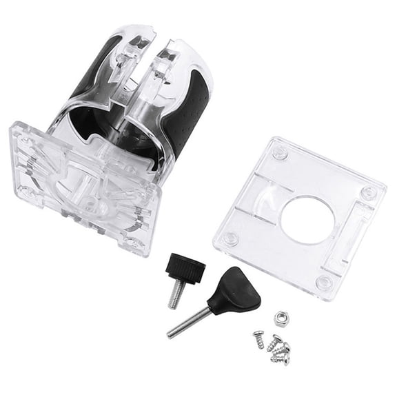 Durable Trimmer Base Woodworking Trimmer Router Plastic Transparent Base Power