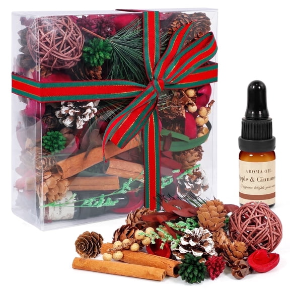 LA BELLEFÉE Dried Flower Potpourri Bag with 10ml Apple Cinnamon Essential Oil  Home Fragrance Room Decor & Gift