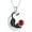 July, variant on AOBOCO Black Cat Birthstone Necklace Cat on Moon Pendant Necklace Jewelry Gift for Women