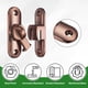 thumbnail image 2 of Uxcell 4-Pack Flip Latch Gate Latch, Cerradura deslizante de puerta de granero de 3 pulgadas, cerraduras deslizantes de 90/180 grados [Bronce rojo], 2 of 7
