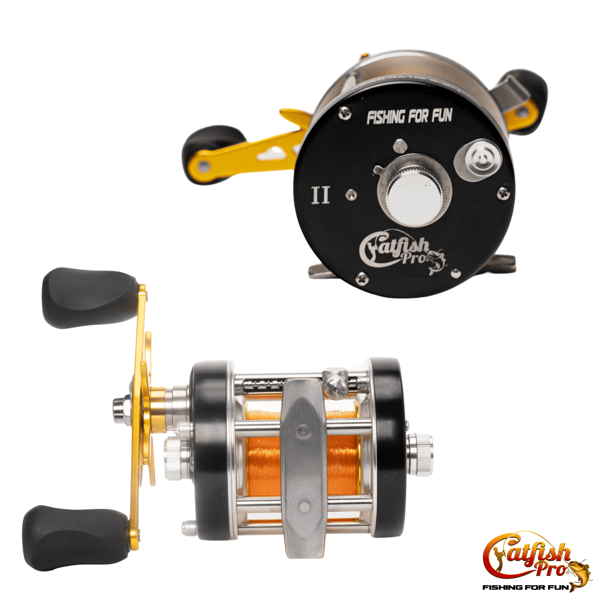 Catfish Pro Fishing For Fun 500 Round Baitcasting Fishing Reel