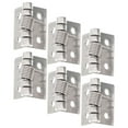 ITSELFER 6pcs Door Hinge 2.5 Inch Spring Loaded Hinge Garage Self