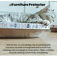 thumbnail image 6 of 4 Pack Extra Large Cat Scratcher Cardboard, Oval Cat Scratcher Bed Cat Scratch Bowl, Scratching Lounge Couch Round Shaped Cat Scratch Board Nest for Indoor Cats Furniture Protector, 6 of 7