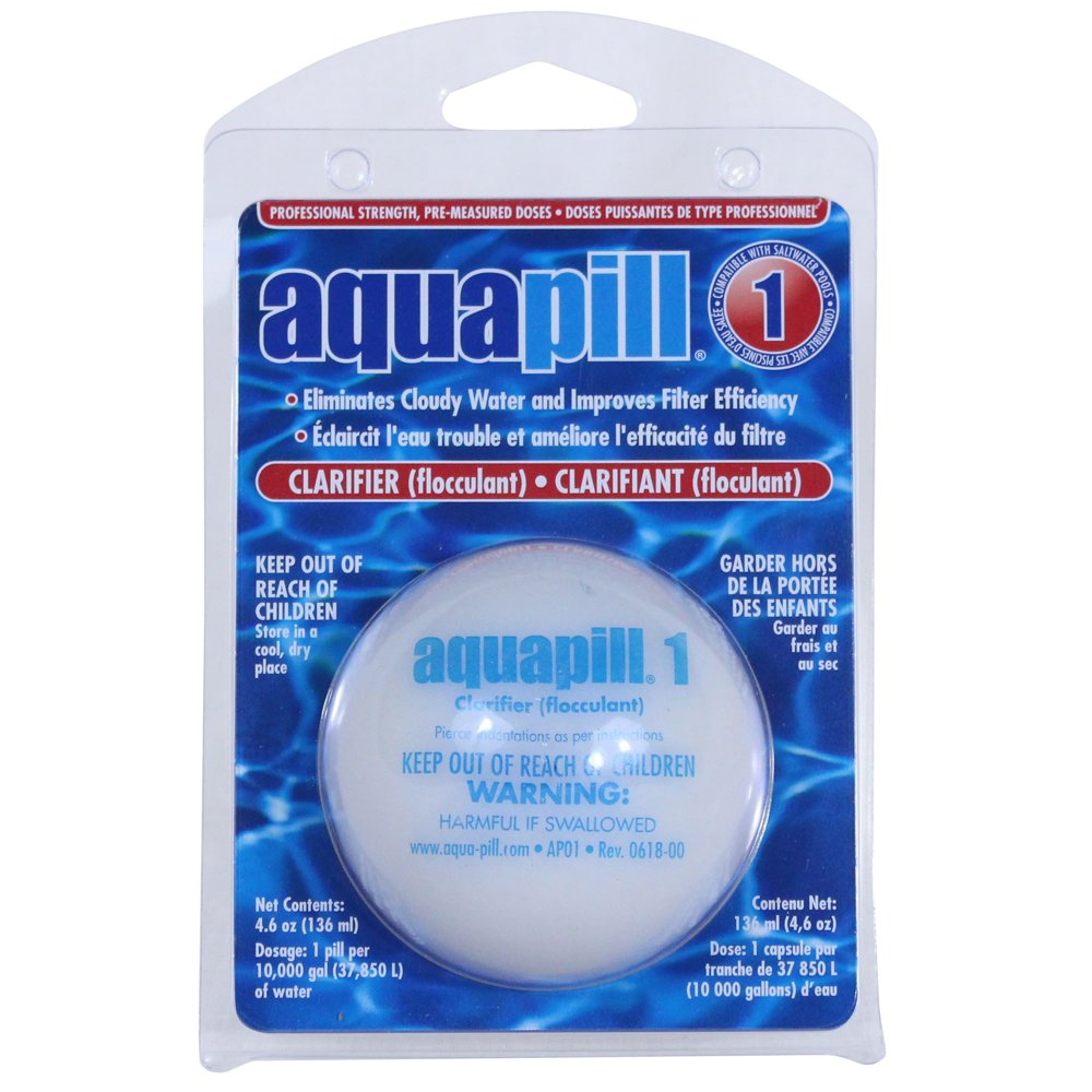 Aquapill Swimming Pool Clarifier Floculant Grey