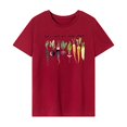 thumbnail image 1 of Camiseta de mujer, tops de verano, camisa con cuello redondo para viaje, compras en la calle, regalo para mujer M, 1 of 7