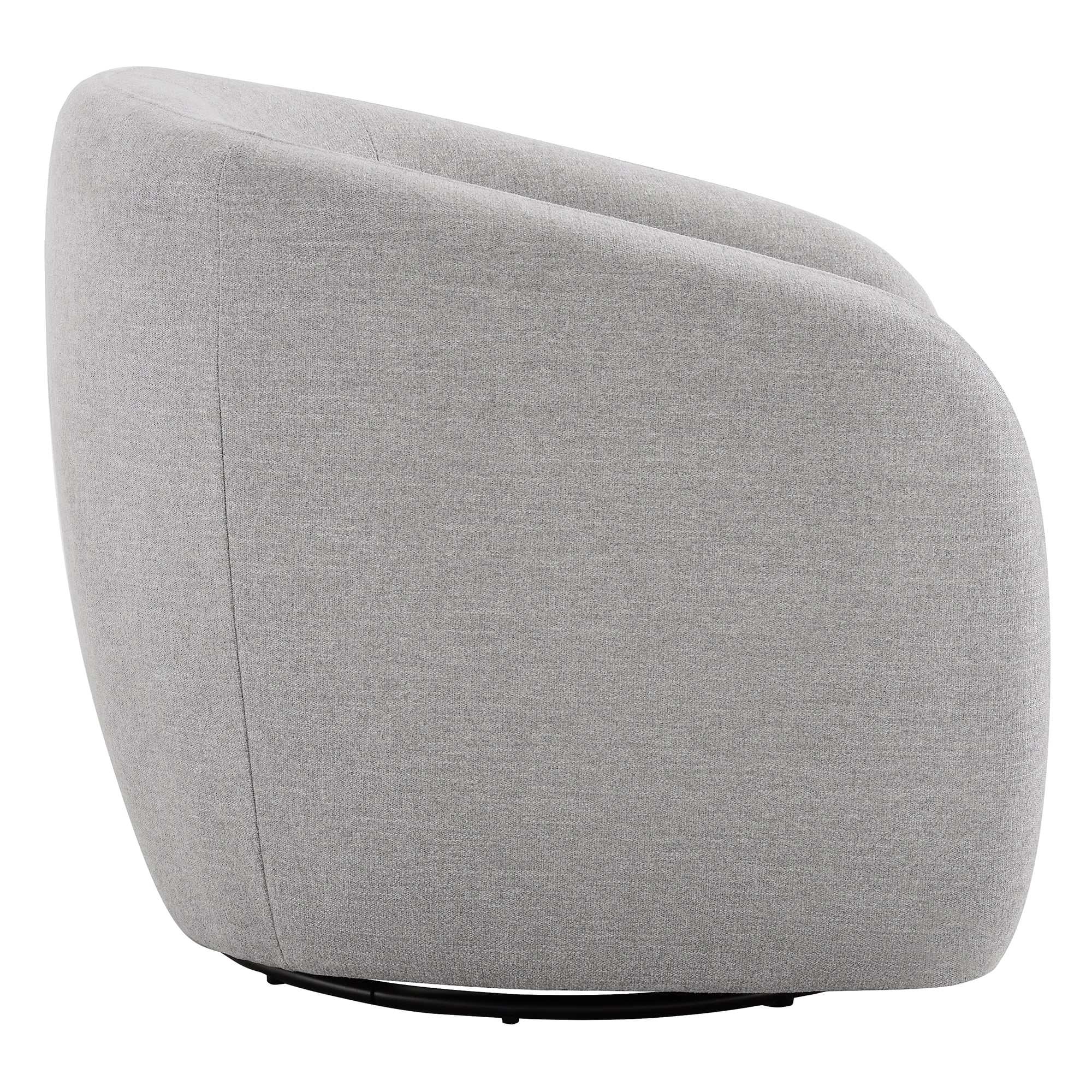 CHITA Swivel Accent Chairs, Modern Upholstered Fabric Arm Chair for Living Room Bedroom, Cream