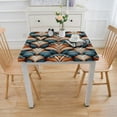 thumbnail image 3 of nygtbtfer Ocean Fish Scale- Table Cloth  TableCloths Reusable Table Covers Durable Picnic Mat Outdoor Table Cloths Cover Protector For Parties Kitchen DiningElastic Edge, 3 of 7