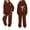 0-Coffee391, variant on Kiijoy Toddler Girls 2 Piece Casual Bow Hoodie and Sweatpants Outfits, Sizes 3-13