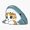 1pcs, variant on Cute Shark Cat Inspired Design Sticker