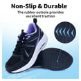 thumbnail image 3 of AOV Women Arch Support Walking Shoes Orthotic Sneakers for Plantar Fasciitis Foot and Heel Pain Relief,US 9.5 BlackPurple, 3 of 8