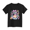 thumbnail image 6 of NIEWTR Kids Girls Halloween Cartoon Character T-Shirt, Soft Cotton Ghost Print Short Sleeve Casual Autumn Daily Wear Top(5-6 Years), 6 of 7