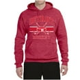 thumbnail image 2 of Wild Bobby City of Detroit Hockey Fantasy Fan Sports Unisex Hoodie Sweatshirt, Vintage Heather Red, Small, 2 of 5
