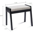 Vanity Stool, Bedroom Vanity Chair with Large Surface Upholstered Seat