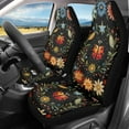 thumbnail image 2 of Yuyamidu Cute Ladybug Car Seat Covers Set of 2 Waterproof Front Seat Covers Flowers Front Seat Cover Universal Fit for Auto Truck Van SUV, 2 of 7