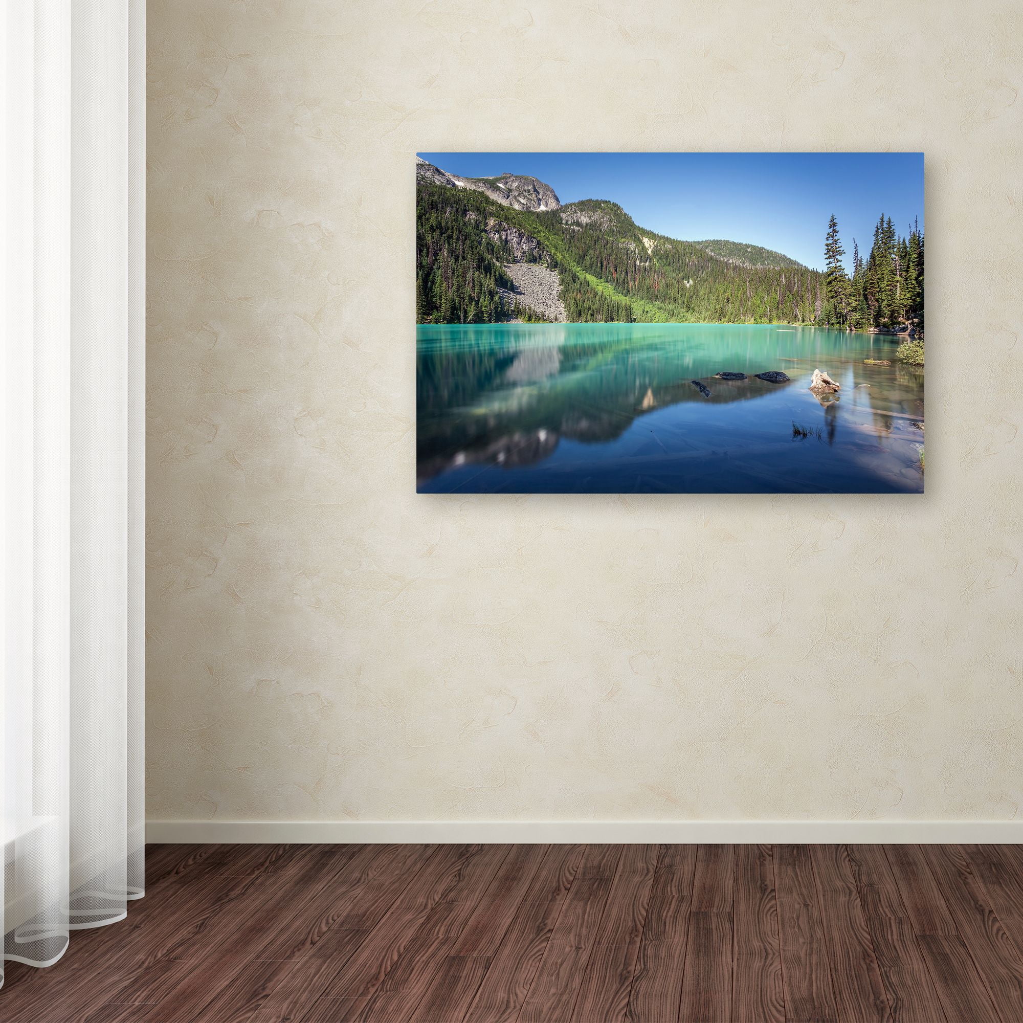 Pierre Leclerc 'Blue Joffre Lakes' Canvas Art 16 x 24