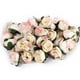 thumbnail image 3 of 30 rosas artificiales de 3 cm para decoración de bodas (color blanquecino), 3 of 5