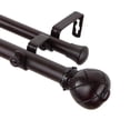 thumbnail image 3 of Home Decorative�Supreme Double Curtain Rod 48-84 inch - Black, 3 of 4