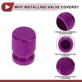 thumbnail image 6 of Unique Bargains 4 Pcs Mesh Pattern Tire Valve Stem Caps Decorative Tyre Valve Dust Covers Aluminum Alloy Purple 16mm, 6 of 7