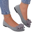 thumbnail image 2 of Women's Pointed Toe Knit Mary Jane Ballet Flats for Office Casual Wear Stretchy Dressy Slip-On Shoes with Arch Support, 2 of 7