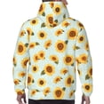 thumbnail image 7 of Daiia Vintage White Polka Dot Sunflower for Men's Fashion Hoodies & Sweatshirts with Kangaroo Pocket Hooded Sweatshirt Breathable & Moisture Wicking-XX-Large, 7 of 7