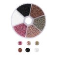 thumbnail image 4 of Tapón de espaciadoras sueltas Sunnimix 5700 Uds joyas bricolaje Serie gris Cuentas sueltas, 4 of 8
