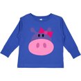 thumbnail image 3 of Inktastic Girl Hippo Girls Long Sleeve Toddler T-Shirt, 3 of 5