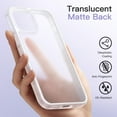 thumbnail image 4 of JETech Matte Case for iPhone 12/12 Pro 6.1-Inch, Shockproof Military Grade Drop Protection, Frosted Translucent Back Phone Cover, Anti-Fingerprint (Frosted Clear), 4 of 6