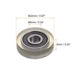 thumbnail image 2 of Unique Bargains Roulement à Rouleau à Poulie en PU 6x22x6 mm, Roue de Guidage Revêtue de Polyuréthane pour Usage Industriel, Vert, 2 of 5