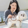 thumbnail image 2 of Maoww Dog Straps - Portable Pet Straps, Adjustable for Dogs Cross Handbag, Bag, Cat Cage - Breathable in zes (Brown) L, 2 of 6