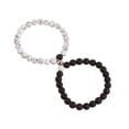 thumbnail image 1 of Pulseras Para Parejas ANGGREK Pulsera de la Amistad 2 Piezas Magnética Relación Distancia A Juego, 1 of 2
