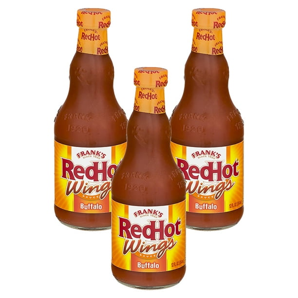 (2 Pack) Frank's RedHot Buffalo Wings Sauce, 12 fl oz - Walmart.com ...