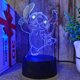 thumbnail image 3 of Disney STITCH & LILO 3D Led Night Light figura de dibujos animados Stitch niños, decoración de la habitación de la cama, lámpara de Anime 3d, regalo de cumpleaños y Navidad para niños, 3 of 5