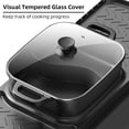 thumbnail image 4 of Aoran 2 in 1 Electric Grill and Hot Pot, 2200W Smokeless BBQ Grill with Separate Dual Temp Control, Teppanyaki Grill Pot Hot Pot Grill with Non-Stick for 1-8 People, 4 of 11