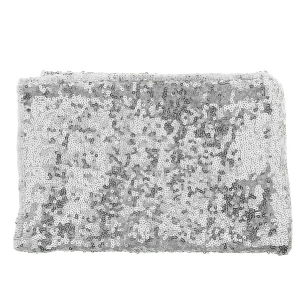 Mantel de lentejuelas mantel mantel 69x39in Plata Sunnimix fiesta de mantel de lentejuelas