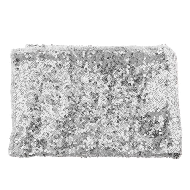 Mantel de lentejuelas mantel mantel 69x39in Plata Sunnimix fiesta de mantel de lentejuelas