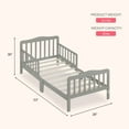 thumbnail image 4 of Dream on Me Classic Design Toddler Bed, Cool Grey, 4 of 7