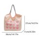 thumbnail image 2 of Bolso Comestibles Hombro para Mujeres Patrón Corazón Tela Con Bolsillo Compras Interior Reutilizable, 2 of 9