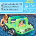 thumbnail image 4 of Inflatable Canoe Pool Float , Orange, 44"/22"/15", 4 of 5