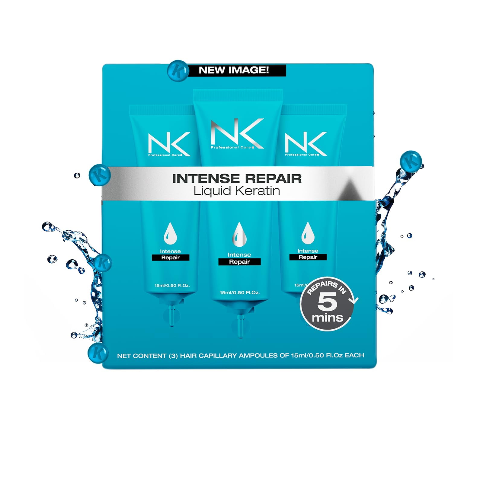 NK Professional Keratin Hair Straightener & Conditioner | 2-Step