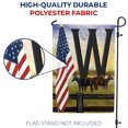 thumbnail image 4 of America Forever Monogram W Garden Flag 12.5 x 18 inch Double Sided Patriotic Letter W Flag with American Flag and Horses Personalized Initial Outdoor Decor Country Farm Yard Flag, 4 of 5