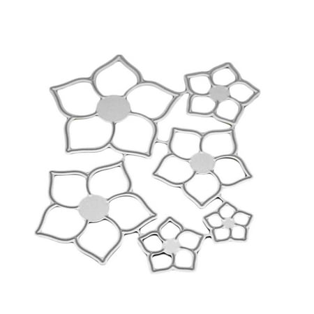 Scrapbooking Petals - Petals Metal Cutting Dies Stencils Frame for DIY Scrapbooking Photo Album Decorative Embossing Paper Cards