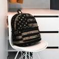 thumbnail image 2 of Horeoi American Flag with Desert Camouflage Print Casual Backpack for School Work Travel Hiking with Laptop Compartment and Side Pockets Lightweight Design, 2 of 6