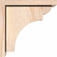 thumbnail image 3 of 7 1/2"W x 12"D x 12"H Yorktown Smooth Corbel w/Backplate, Douglas Fir, 3 of 9