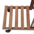 thumbnail image 6 of Miumaoev Plant Stand Indoor Plant Shelf, Wooden Flower Holder, Tiered Plant Rack with Detachable Wheels for Garden, Balcony, Patio, Corner, Window, Living Room (9 Tiers, 17 Pots), 6 of 12