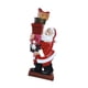 thumbnail image 3 of Estatua de Papá Noel Decoración navideña Artesanía Decoración de mesa Figura de Papá Noel Escultura de resina navideña para estante de chimenea 18cmx8cmx35cm, 3 of 9