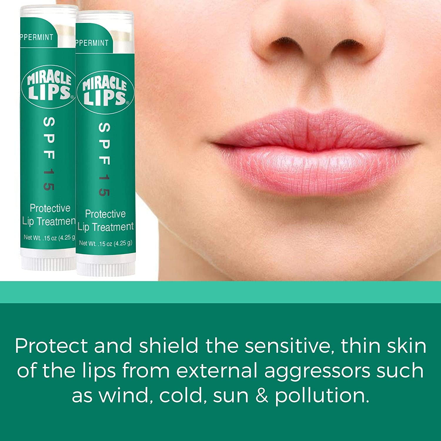Miracle Lips Serum and Miracle Lips SPF 15 Lip Balm Correct and Protect