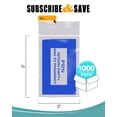 thumbnail image 2 of Blue PRN Zipper Printed Bags, 2 Mil Polyethylene, 1000 Count, 2 x 3 in, 2 of 7